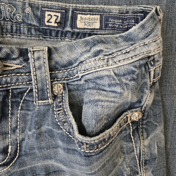 Miss Me Boot Cut Embellished Jeans 27 JE8018BX - Picture 4 of 5